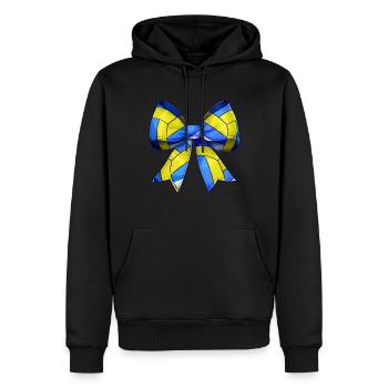 Coquette Schleife Volleyball Muster Mothers Day - Männer Premium Bio Hoodie - Schwarz - Vorne - Nico (187cm)