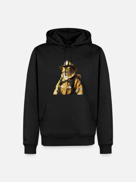Frosch - Männer Premium Bio Hoodie - Schwarz
