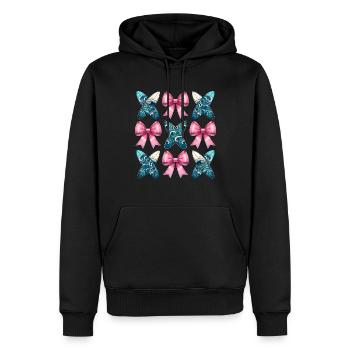 Coquette Bogen Surfen Mütter Tag Surfboarder - Männer Premium Bio Hoodie - Schwarz - Vorne - Nico (187cm)