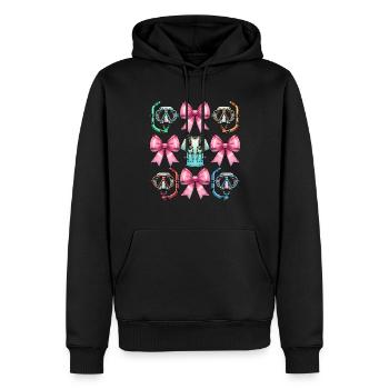 Coquette Bow Schnorcheln Schnorchel Mütter Tag - Männer Premium Bio Hoodie - Schwarz - Vorne - Nico (187cm)