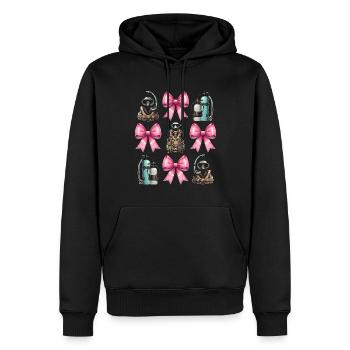 Coquette Arche Plongée Maman Plongeur Snorkel - Sweat à capuche Premium bio Homme - noir - Devant - Nico (187cm)
