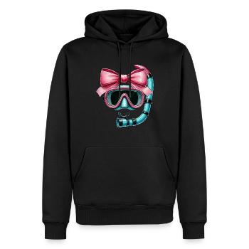 Coquette Bow Schnorcheln Schnorchel Mütter Tag - Männer Premium Bio Hoodie - Schwarz - Vorne - Nico (187cm)