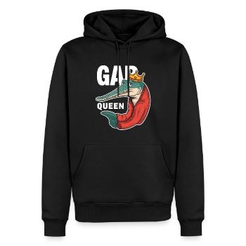 Gar - Männer Premium Bio Hoodie - Schwarz - Vorne - Nico (187cm)