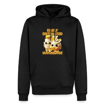 Mayonnaise - Männer Premium Bio Hoodie - Schwarz - Vorne - Nico (187cm)