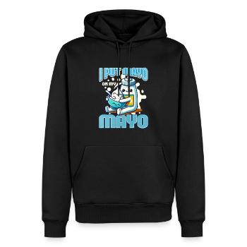 Mayonnaise - Männer Premium Bio Hoodie - Schwarz - Vorne - Nico (187cm)