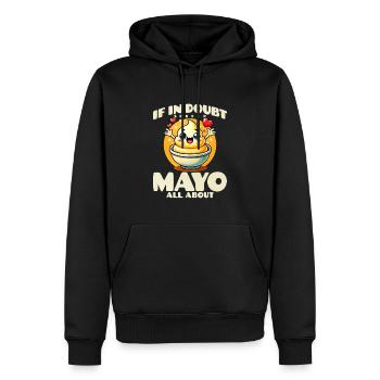 Mayonnaise - Männer Premium Bio Hoodie - Schwarz - Vorne - Nico (187cm)