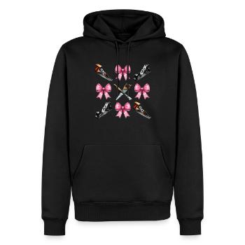 Coquette Bow Holzbearbeitung Holzarbeiter - Männer Premium Bio Hoodie - Schwarz - Vorne - Nico (187cm)