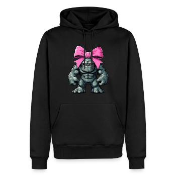 Coquette Arc Golem Folklore Juif Maman - Sweat à capuche Premium bio Homme - noir - Devant - Nico (187cm)