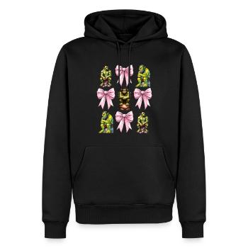 Arc Coquet Ogre Monstre Halloween Maman - Sweat à capuche Premium bio Homme - noir - Devant - Nico (187cm)