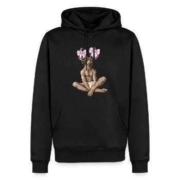 Kokette Bogen Faun Satyrs Ziege Männer Römische - Männer Premium Bio Hoodie - Schwarz - Vorne - Nico (187cm)