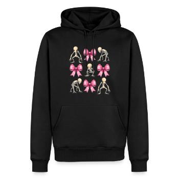 Coquette Bogen Dover Dämon Kryptide Kryptozoologie - Männer Premium Bio Hoodie - Schwarz - Vorne - Nico (187cm)