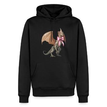 Arc Coquettique Van Mètre Visiteur Cryptide - Sweat à capuche Premium bio Homme - noir - Devant - Nico (187cm)