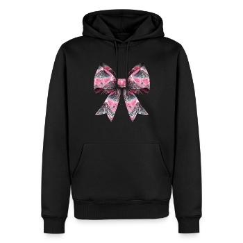 Coquette Arche Volcan Fille Géologie Magma Lava - Sweat à capuche Premium bio Homme - noir - Devant - Nico (187cm)