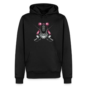Coquette Bogen Fechten Fechter Mom Mütter Tag - Männer Premium Bio Hoodie - Schwarz - Vorne - Nico (187cm)