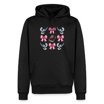 Kokette Bogen Christlicher Pastor Bibel Taube Mama - Männer Premium Bio Hoodie - Schwarz - Vorne - Nico (187cm)