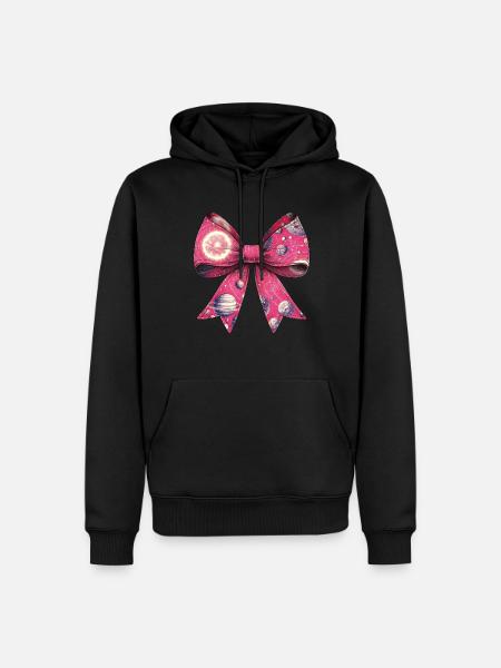 Kokette Bogen Sonnensystem Boho Planeten - Männer Premium Bio Hoodie - Schwarz