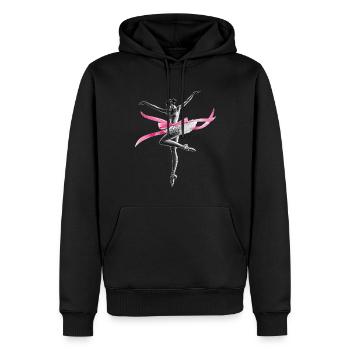 Kokette Schleife Ballerina Tanz Ballett Tänzerin - Männer Premium Bio Hoodie - Schwarz - Vorne - Nico (187cm)