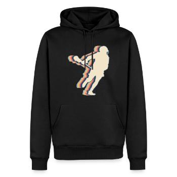 Crosse Joueurs Entraîneurs Entraîneurs d’équipe Lax - Sweat à capuche Premium bio Homme - noir - Devant - Nico (187cm)