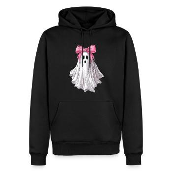 Kokette Schleife Geist Gespenst Gespenstische - Männer Premium Bio Hoodie - Schwarz - Vorne - Nico (187cm)