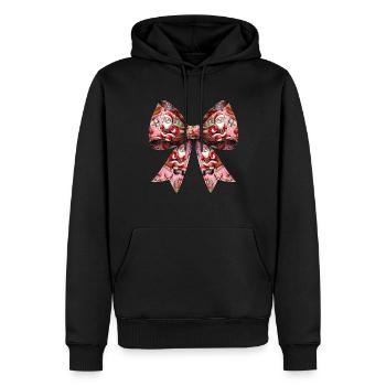 Coquette Bow Santa Weihnachten Weihnachtsmann - Männer Premium Bio Hoodie - Schwarz - Vorne - Nico (187cm)