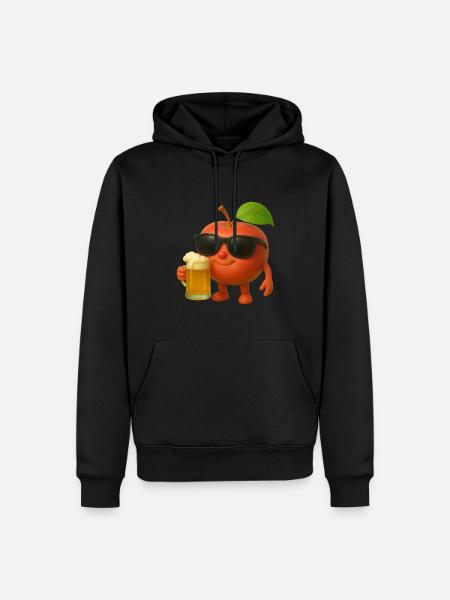 Apfelbier - Männer Premium Bio Hoodie - Schwarz