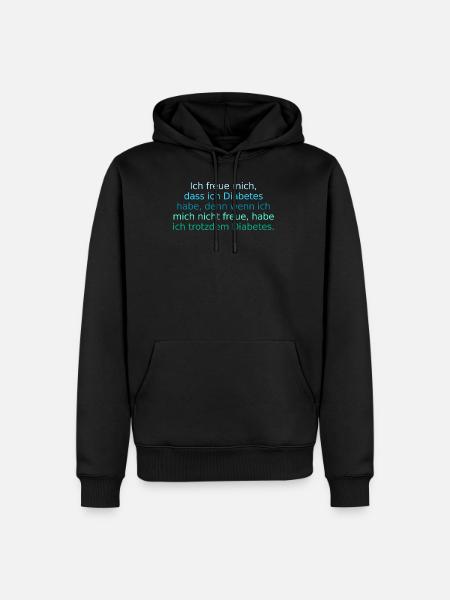 Diabetics german - Men’s Premium Organic Hoodie - black
