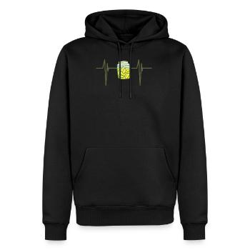 Lustige Gurke passende Relish Lebensmittel Gurke L - Männer Premium Bio Hoodie - Schwarz - Vorne - Nico (187cm)