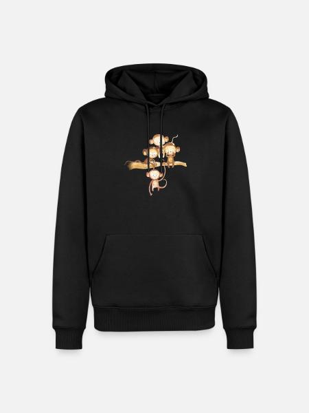 ape that gape - Men’s Premium Organic Hoodie - black