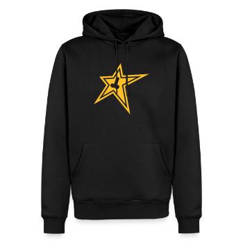 star_pimmel - Sweat à capuche Premium bio Homme - noir - Devant - Nico (187cm)