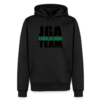JGA Eskalation Junggesellen-Abschied Fun - Männer Premium Bio Hoodie - Schwarz - Vorne - Nico (187cm)