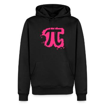 Pi - Sweat à capuche Premium bio Homme - noir - Devant - Nico (187cm)