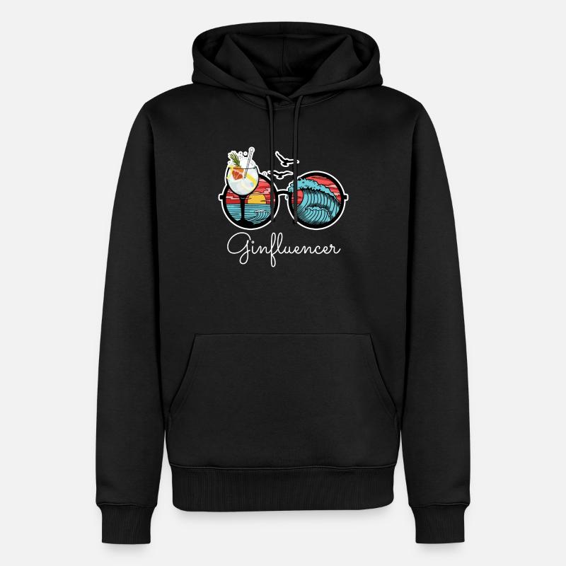 Ginfluencer - Männer Premium Bio Hoodie - Schwarz