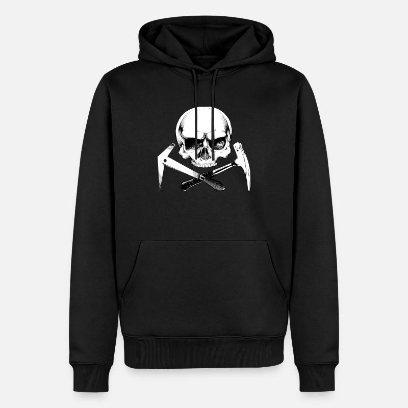 Dachdecker - Männer Premium Bio Hoodie - Schwarz