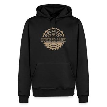 Lumberjack - Sweat à capuche Premium bio Homme - noir - Devant - Nico (187cm)