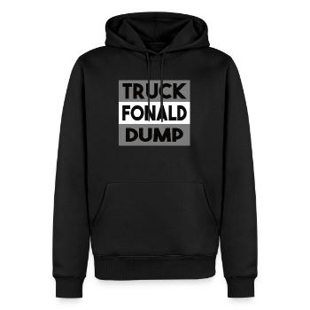 Truck Fonald Dump Geschenkidee usa speziell truck - Männer Premium Bio Hoodie - Schwarz - Vorne - Nico (187cm)