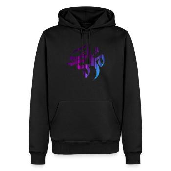 Muslim-Islam-Mohamed-Muhammad-Mohammed محمد Shirt - Men’s Premium Organic Hoodie - black - Front - Nico (187cm)