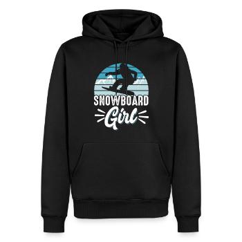 Snowboarding Snowboard Girl - Männer Premium Bio Hoodie - Schwarz - Vorne - Nico (187cm)