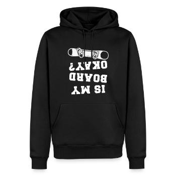 Le snowboard est ma planche d’accord - Sweat à capuche Premium bio Homme - noir - Devant - Nico (187cm)