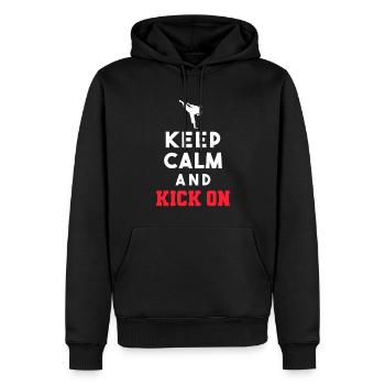 TKD Korean Martial Arts Tae Kwon - Männer Premium Bio Hoodie - Schwarz - Vorne - Nico (187cm)