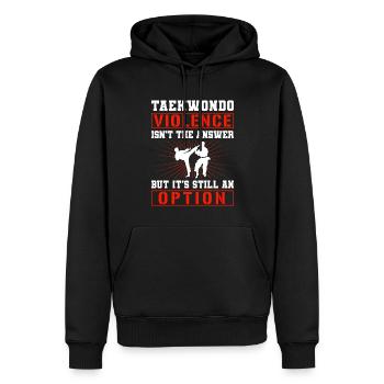 TKD Korean Martial Arts Tae Kwon - Männer Premium Bio Hoodie - Schwarz - Vorne - Nico (187cm)