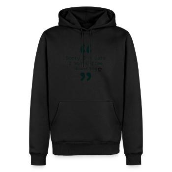 Réveillez-vous et sentez le café - Sweat à capuche Premium bio Homme - noir - Devant - Nico (187cm)