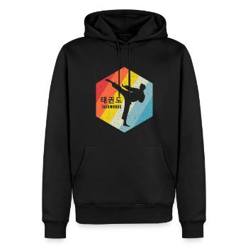 TKD Korean Martial Arts Tae Kwon - Männer Premium Bio Hoodie - Schwarz - Vorne - Nico (187cm)