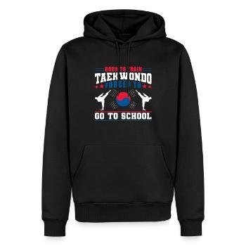 TKD Korean Martial Arts Tae Kwon - Männer Premium Bio Hoodie - Schwarz - Vorne - Nico (187cm)
