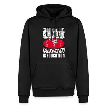 TKD Korean Martial Arts Tae Kwon - Männer Premium Bio Hoodie - Schwarz - Vorne - Nico (187cm)