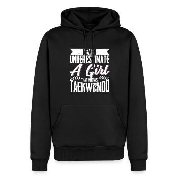 TKD Korean Martial Arts Tae Kwon - Männer Premium Bio Hoodie - Schwarz - Vorne - Nico (187cm)