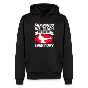 TKD Korean Martial Arts Tae Kwon - Männer Premium Bio Hoodie - Schwarz - Vorne - Nico (187cm)