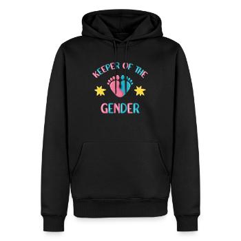 Gender Reveal Babyparty Geschlecht - Men’s Premium Organic Hoodie - black - Front - Nico (187cm)