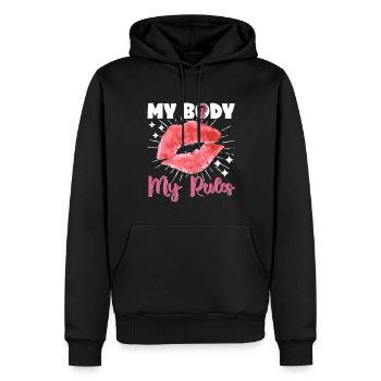 Feminist Womens Rights Female - Männer Premium Bio Hoodie - Schwarz - Vorne - Nico (187cm)