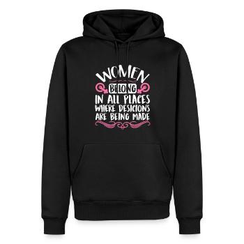 Feminist Womens Rights Female - Männer Premium Bio Hoodie - Schwarz - Vorne - Nico (187cm)