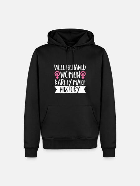Feminist Women's Rights Female - Men’s Premium Organic Hoodie - black